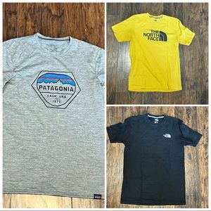 Patagonia and The North Face Shirt bundle